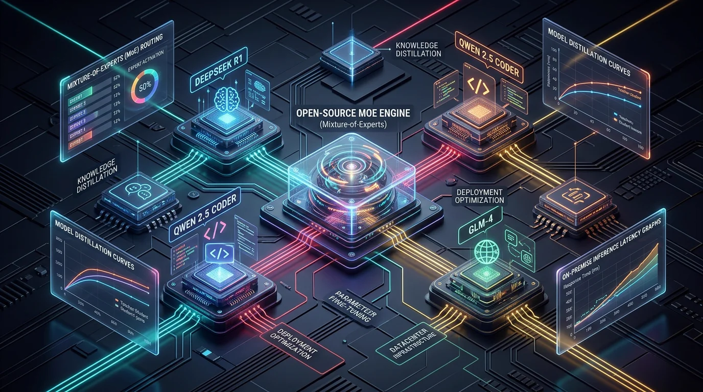 Modelos de IA Chinos de Código Abierto DeepSeek Qwen Kimi — Ingruvo